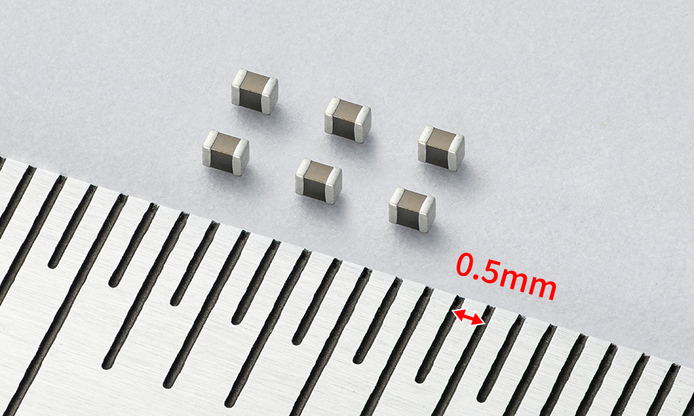 EIA 0201 Size MLCCs with the Industry&#039;s Highest* Capacitance of 10μF