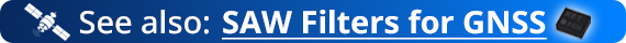 See also: GNSS SAW Filters