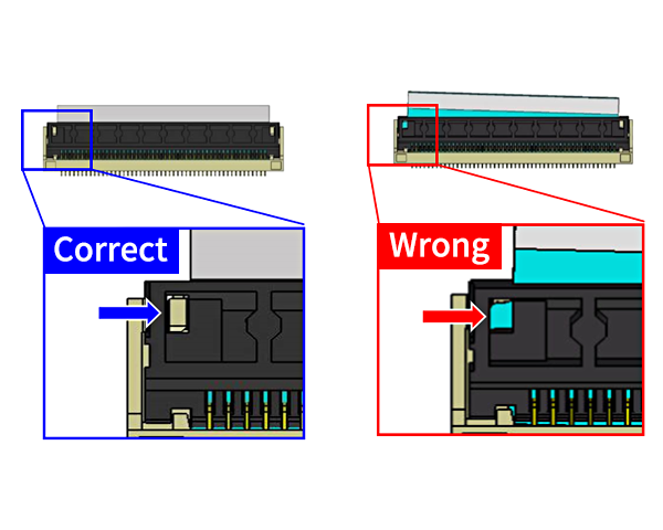 The fitting condition can be checked