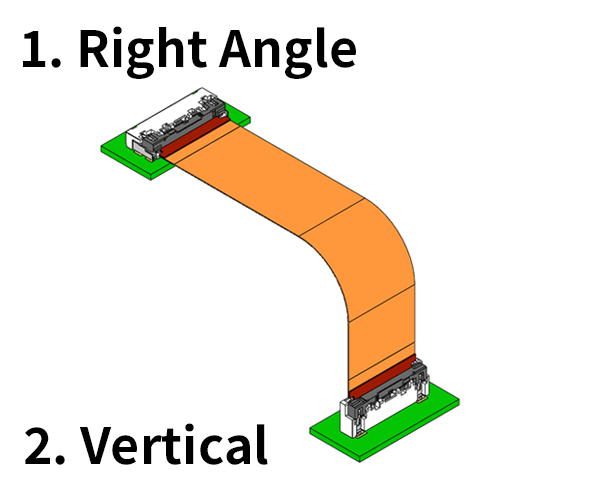 Right Angle - Vertical connection