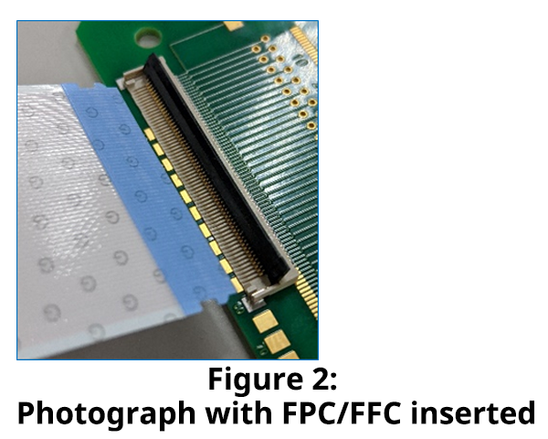 Photograph with FPC/FFC inserted