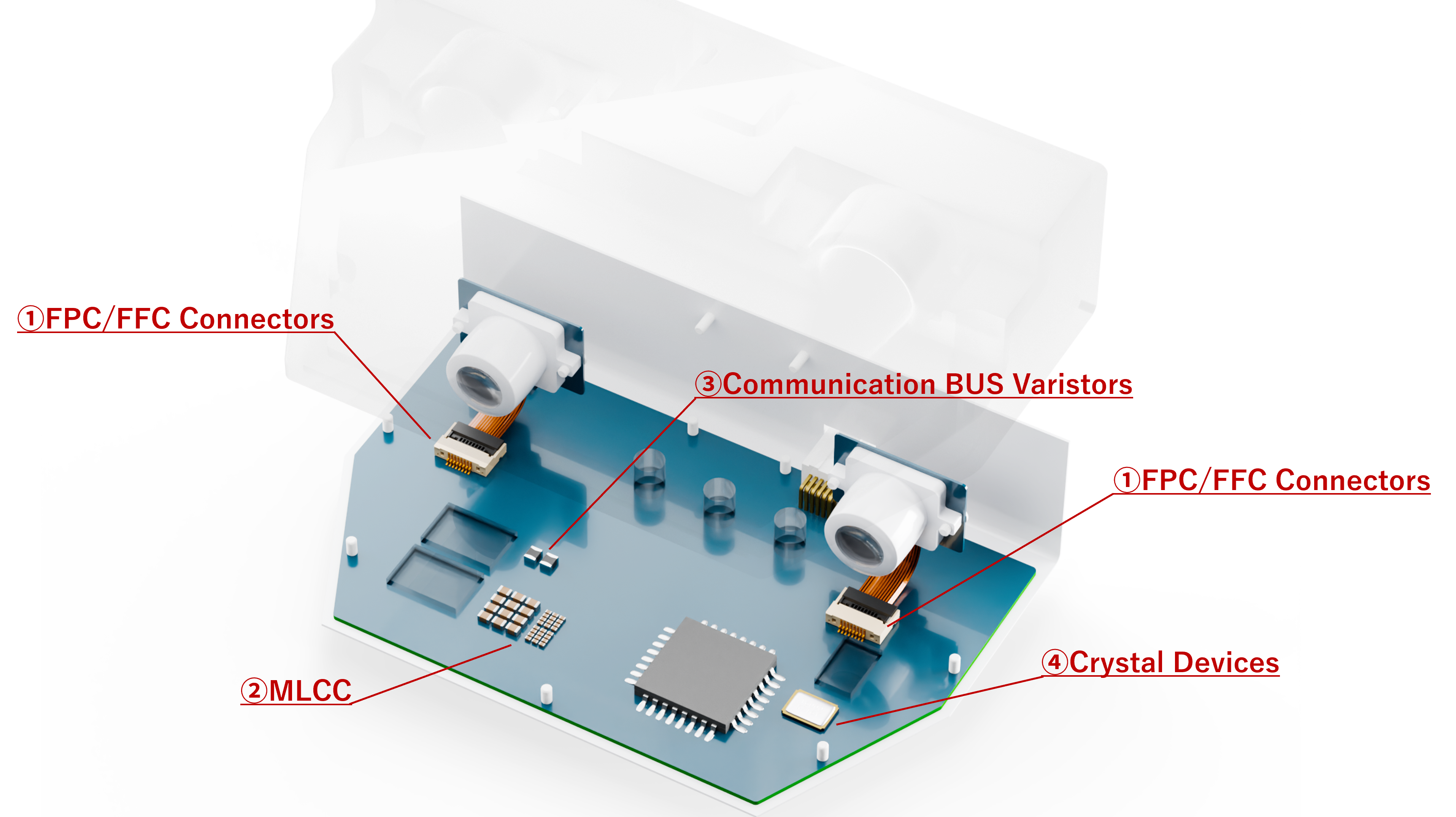 センシングカメラ分解図
